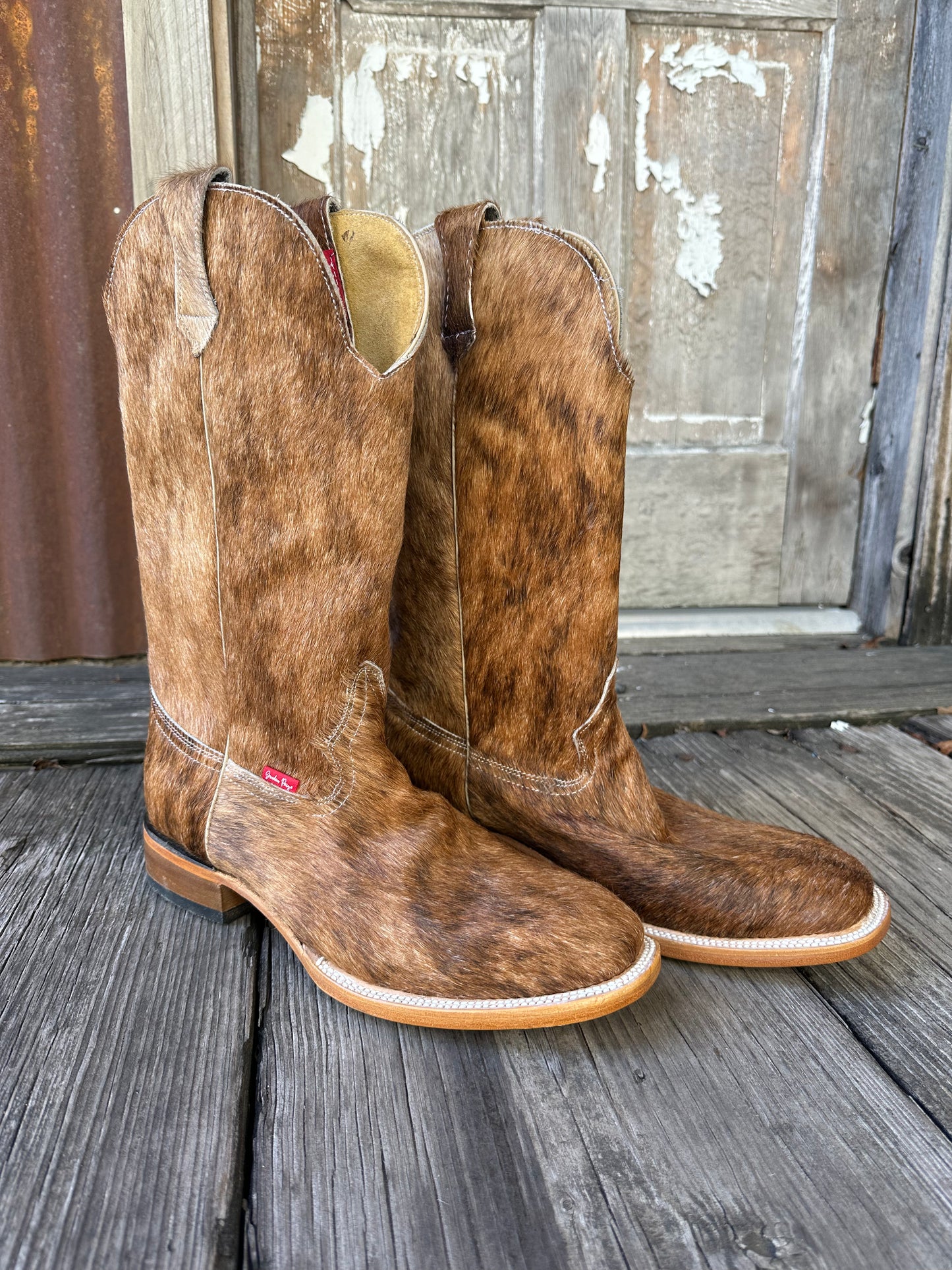 Tan/Light Brindle Boots Size: 13