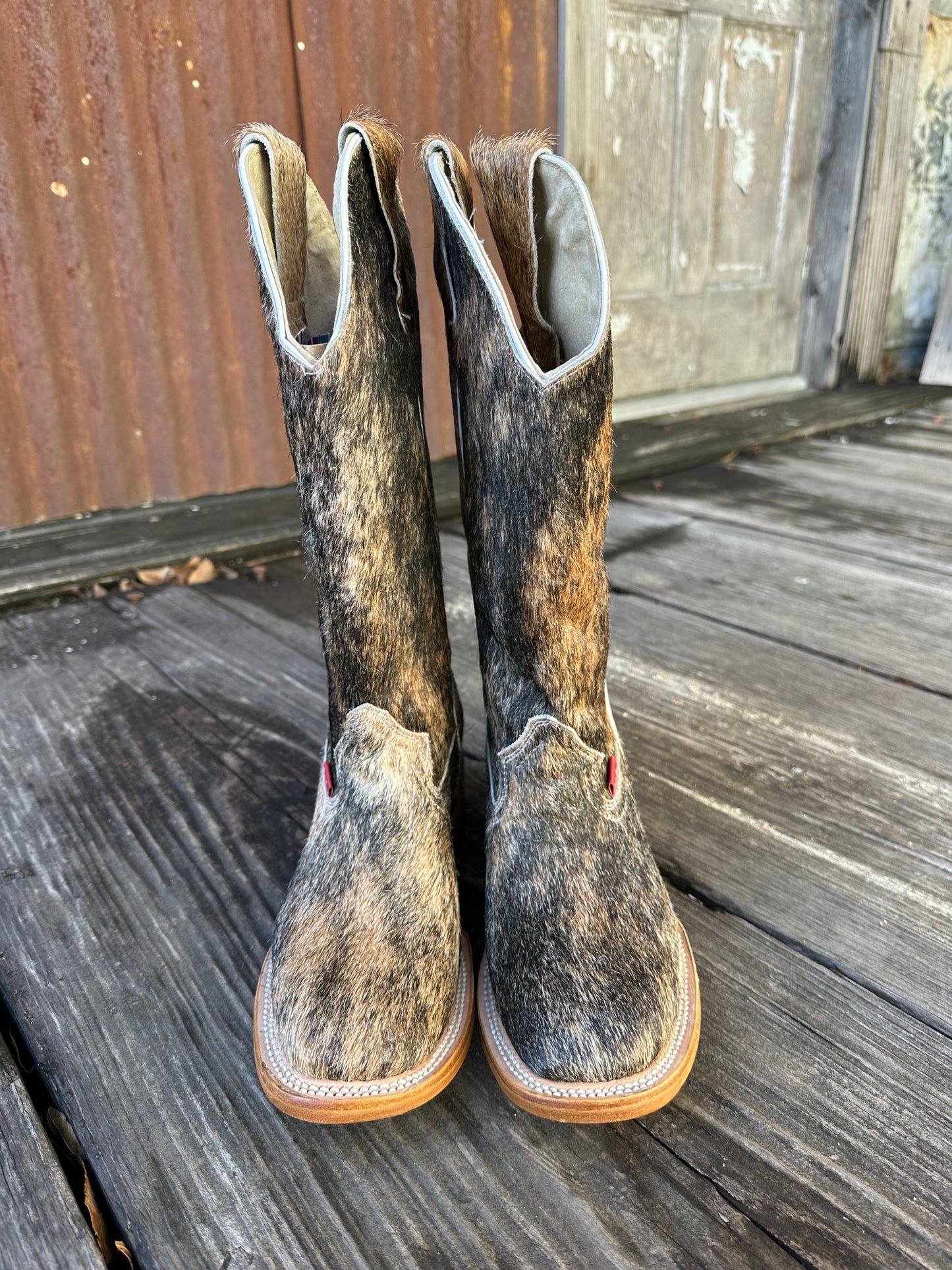 Tan/Light Brindle Boots Size: 7