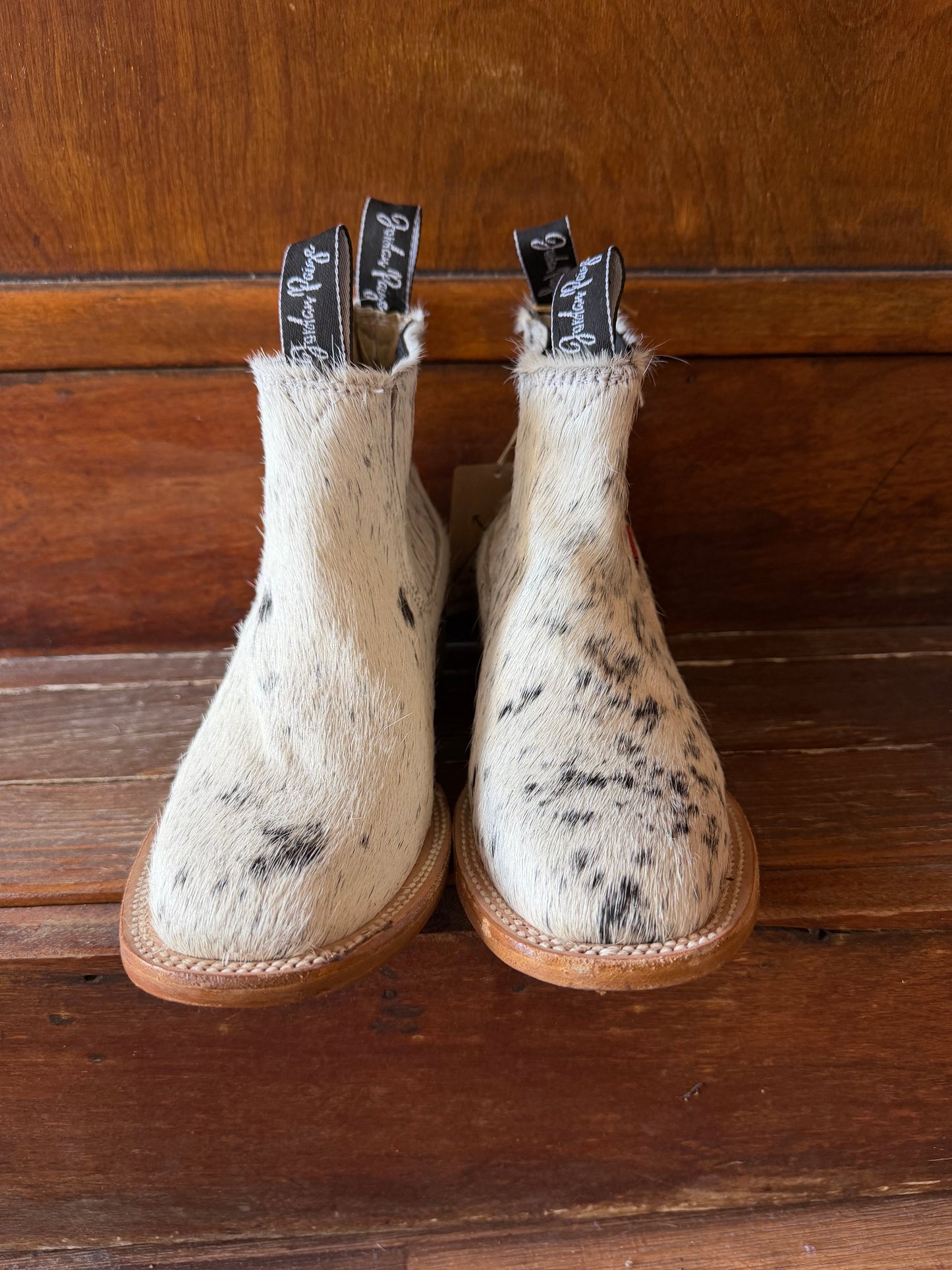 Black & White Speckled Booties Size: 7