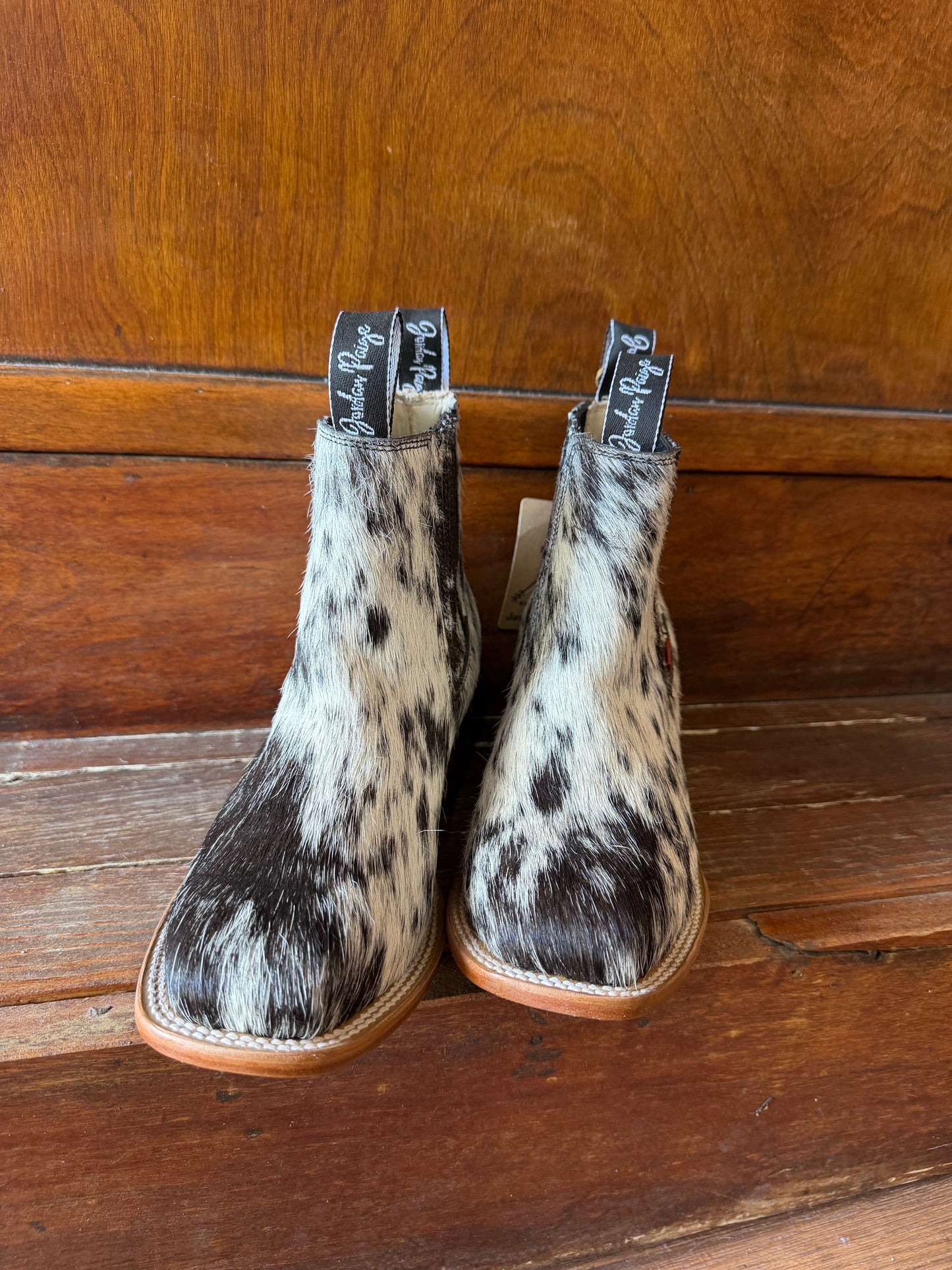Black & White Speckled Booties Size: 7