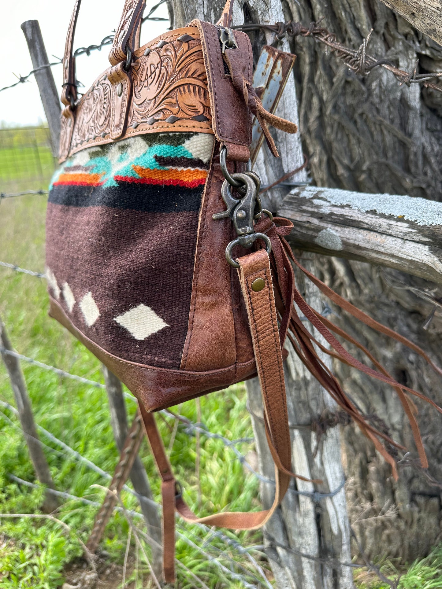 Saddle Blanket/ Crossbody Tote