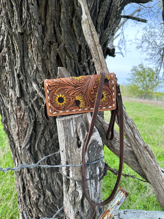 Small Sunflower Wallet/Crossbody