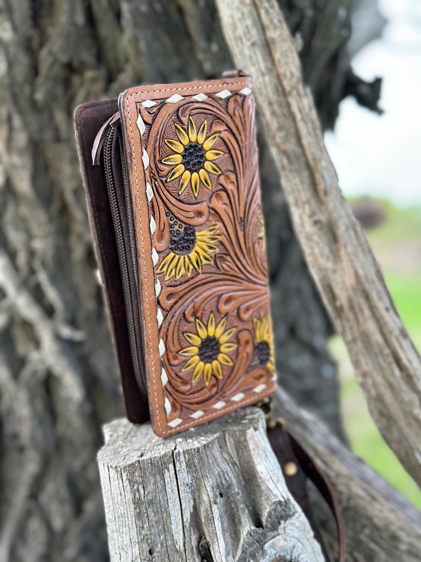 Small Sunflower Wallet/Crossbody