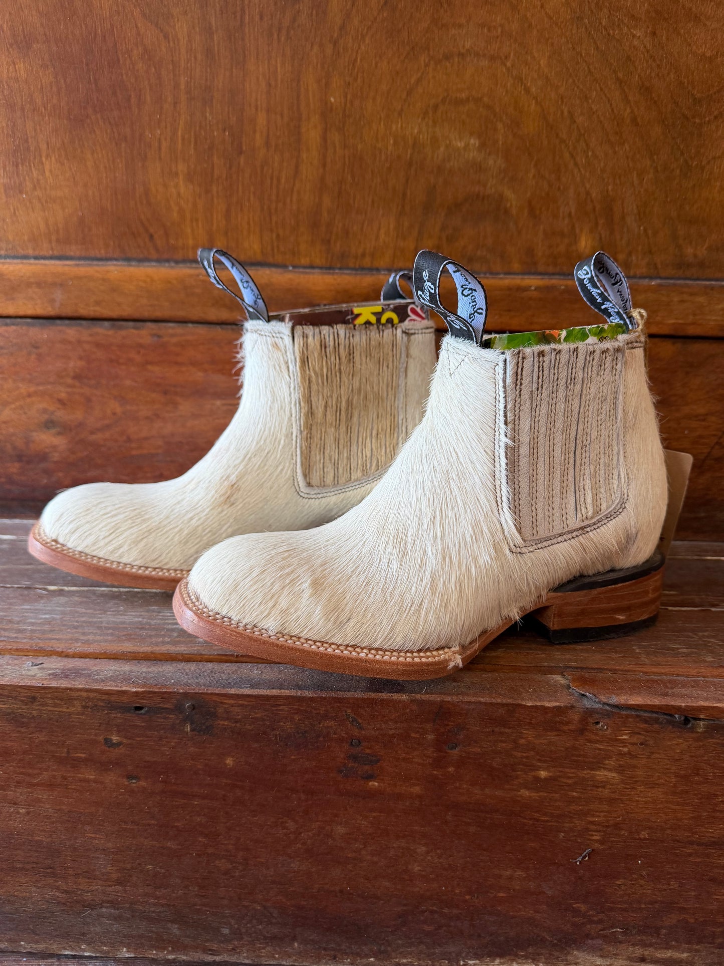 White Booties Size: 6