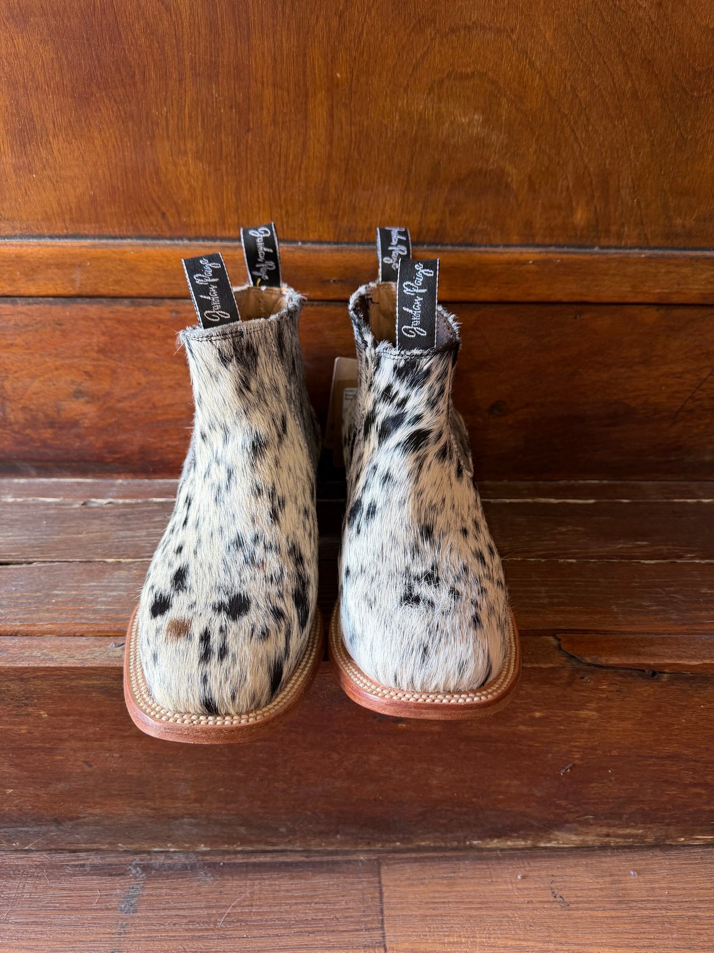 Black & White Speckled Booties Size: 9