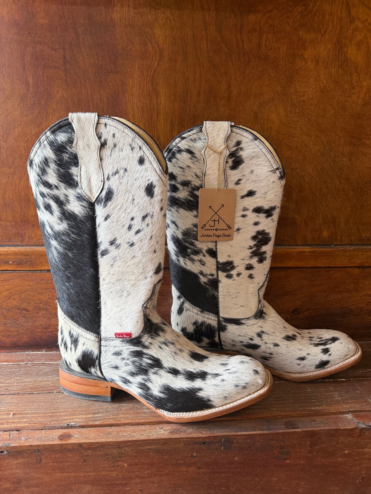 Black & White Speckled Boots Size: 10