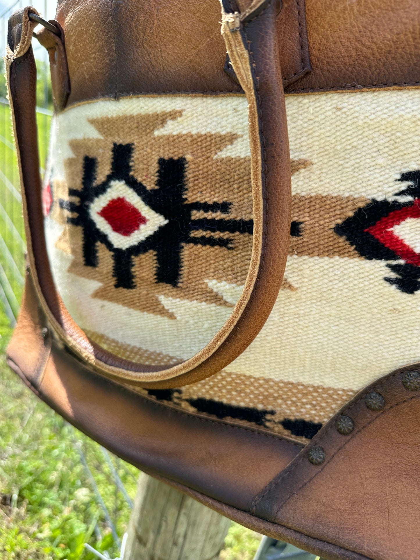 Large Saddle Blanket Crossbody/ Tote