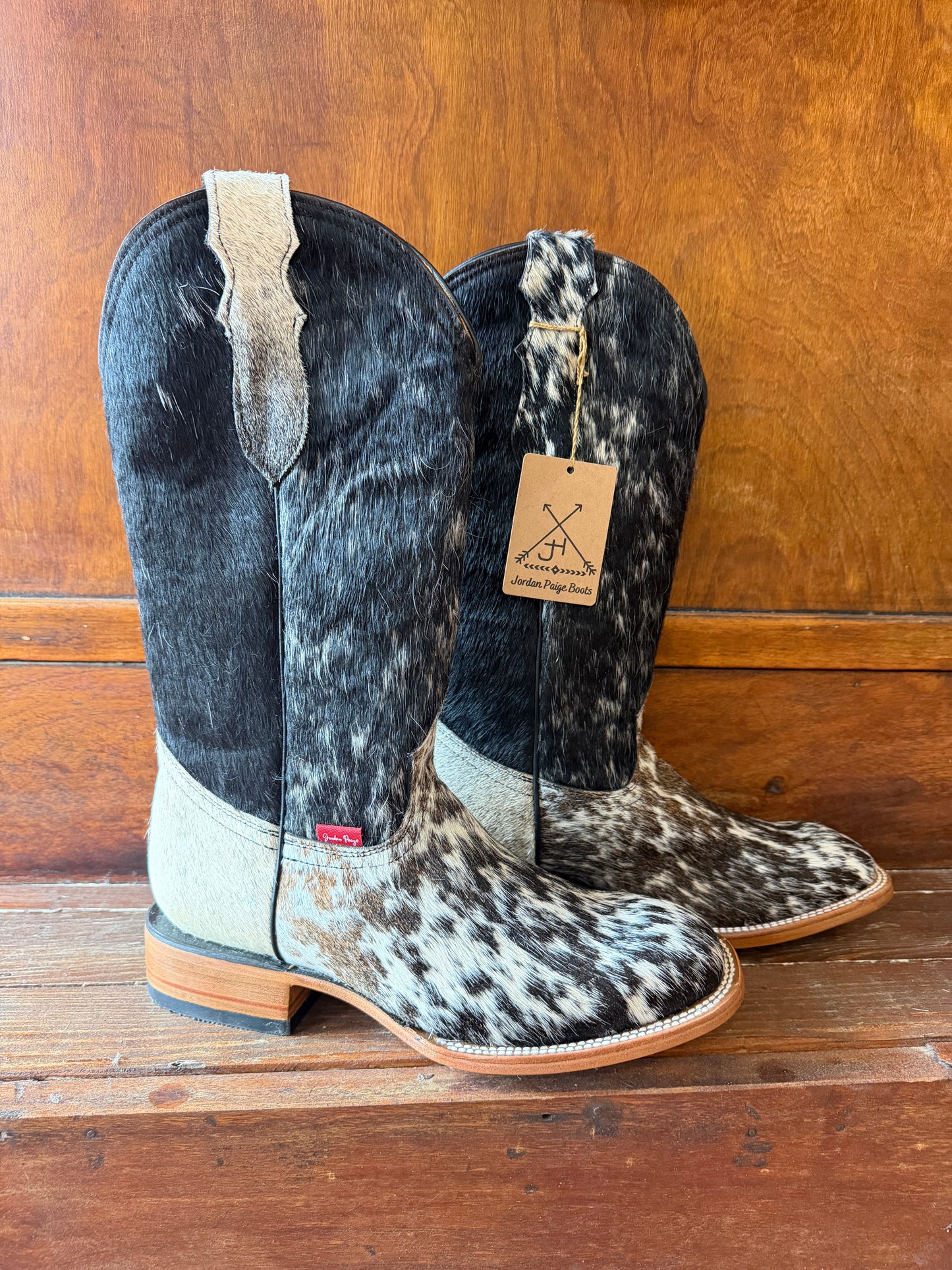 Black & White Speckled Boots Size: 10
