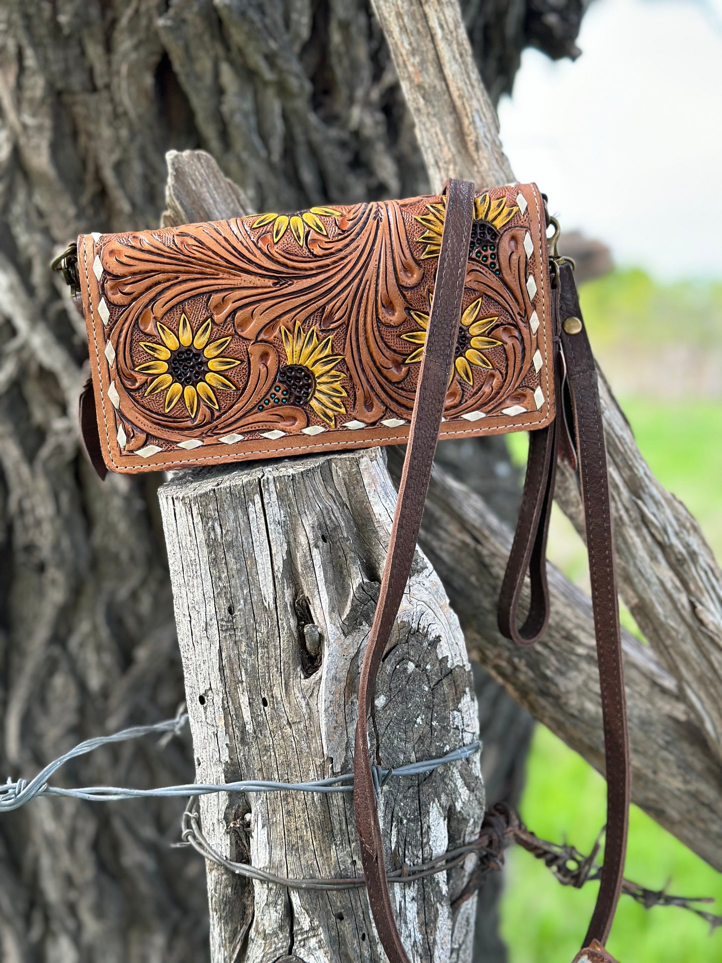 Small Sunflower Wallet/Crossbody