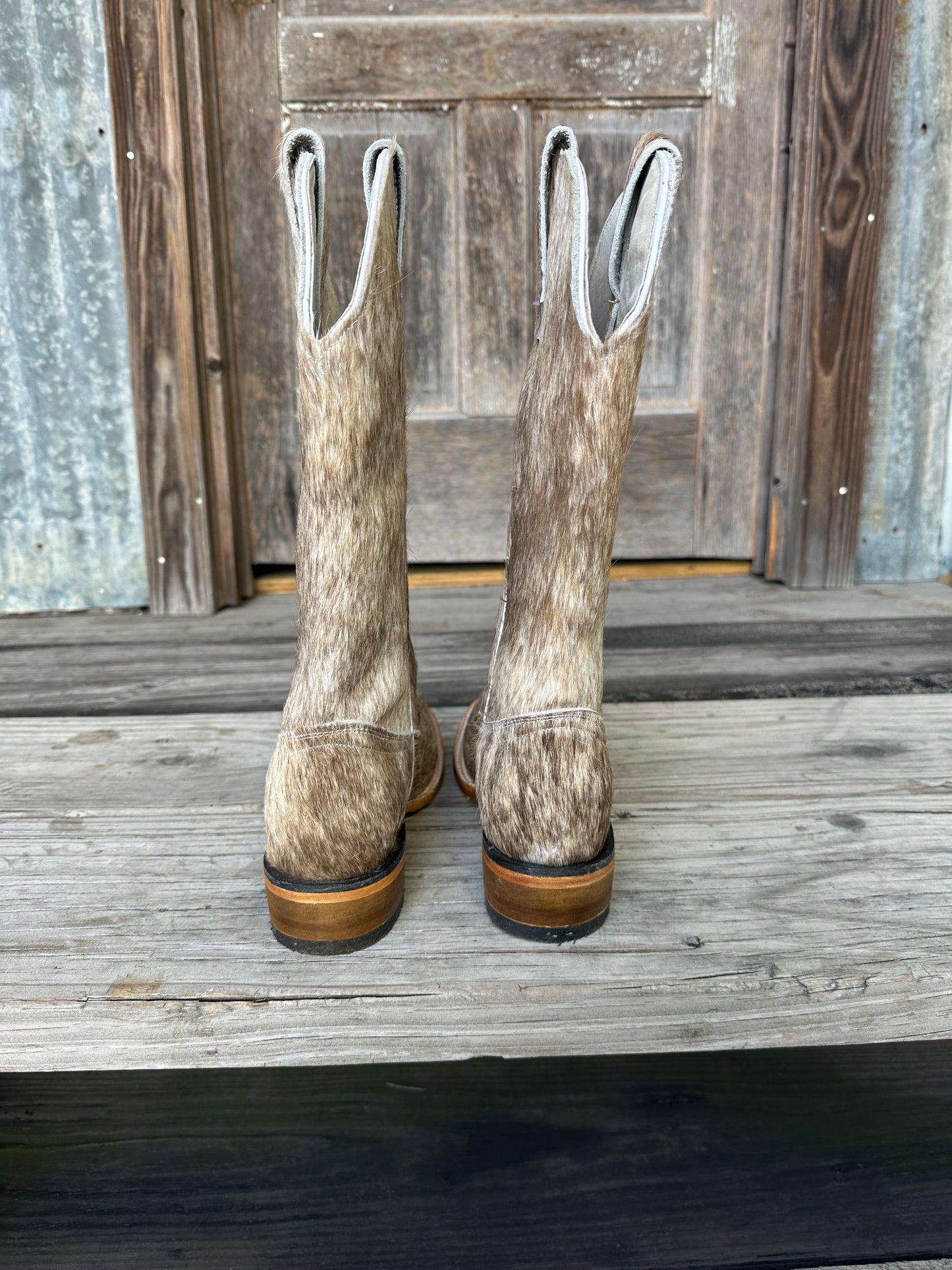 Tan/Light Brindle Boots Size: 7.5