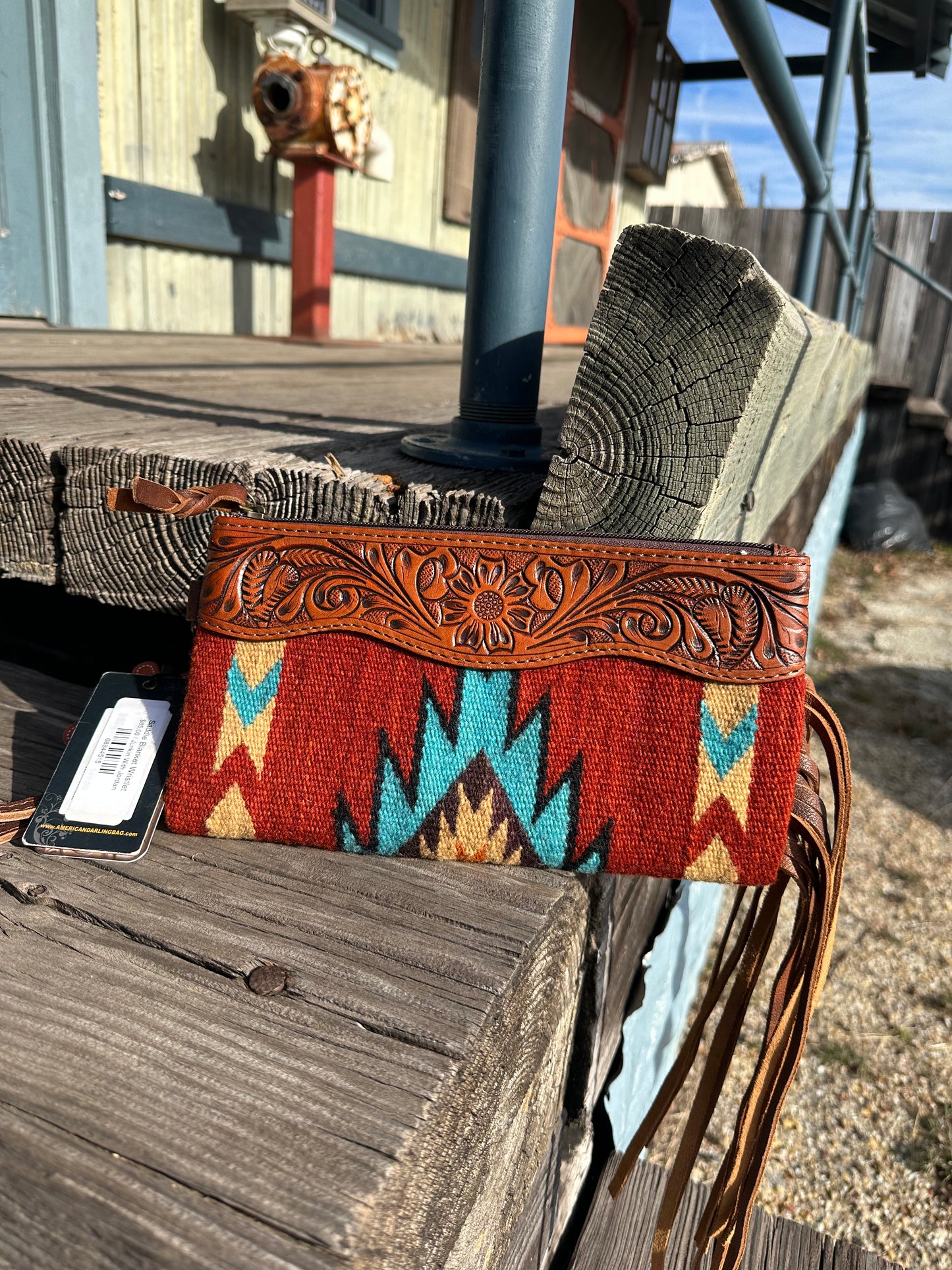 Saddle Blanket Wristlet