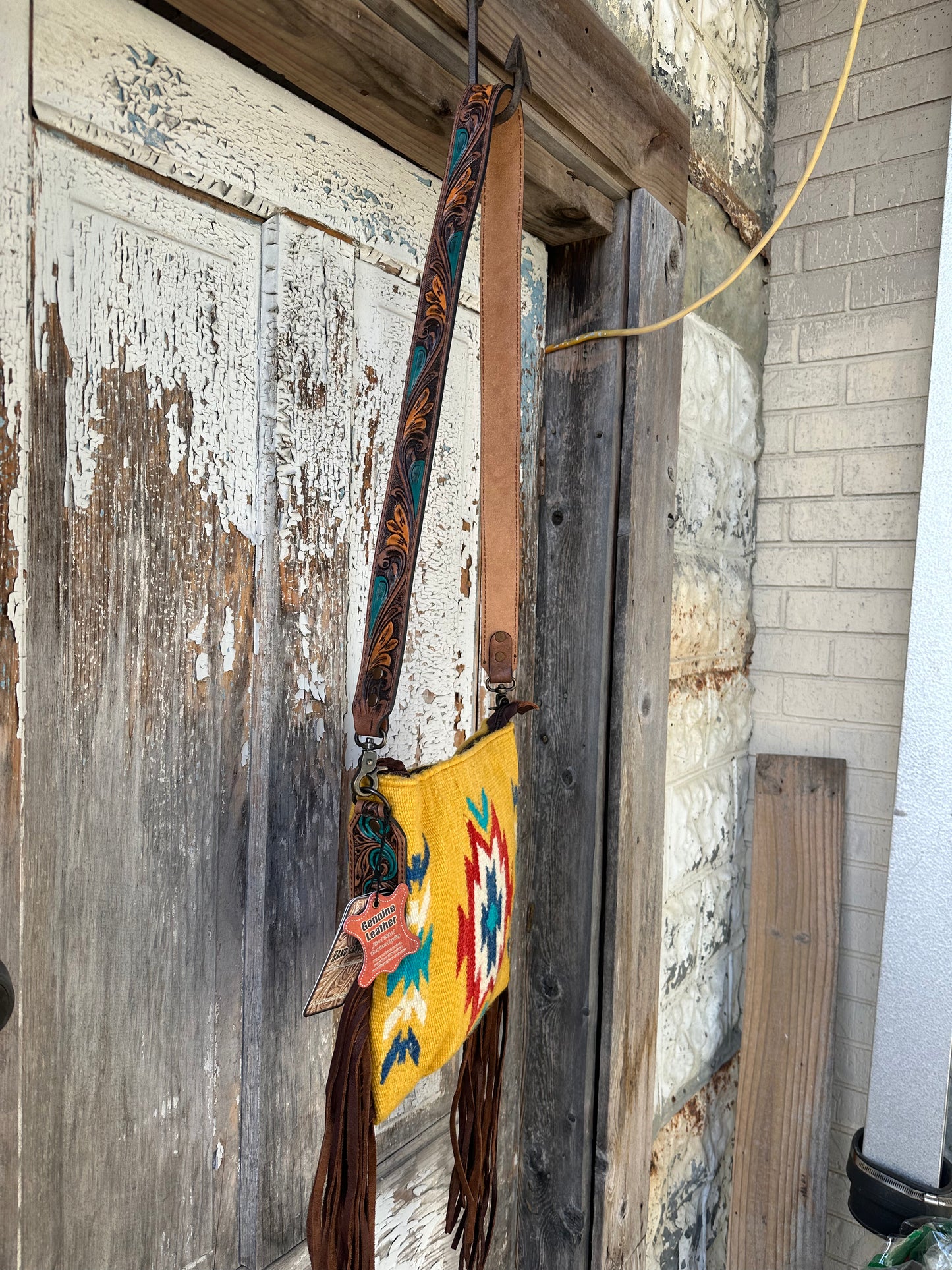 Salty Cactus Tooled Crossbody