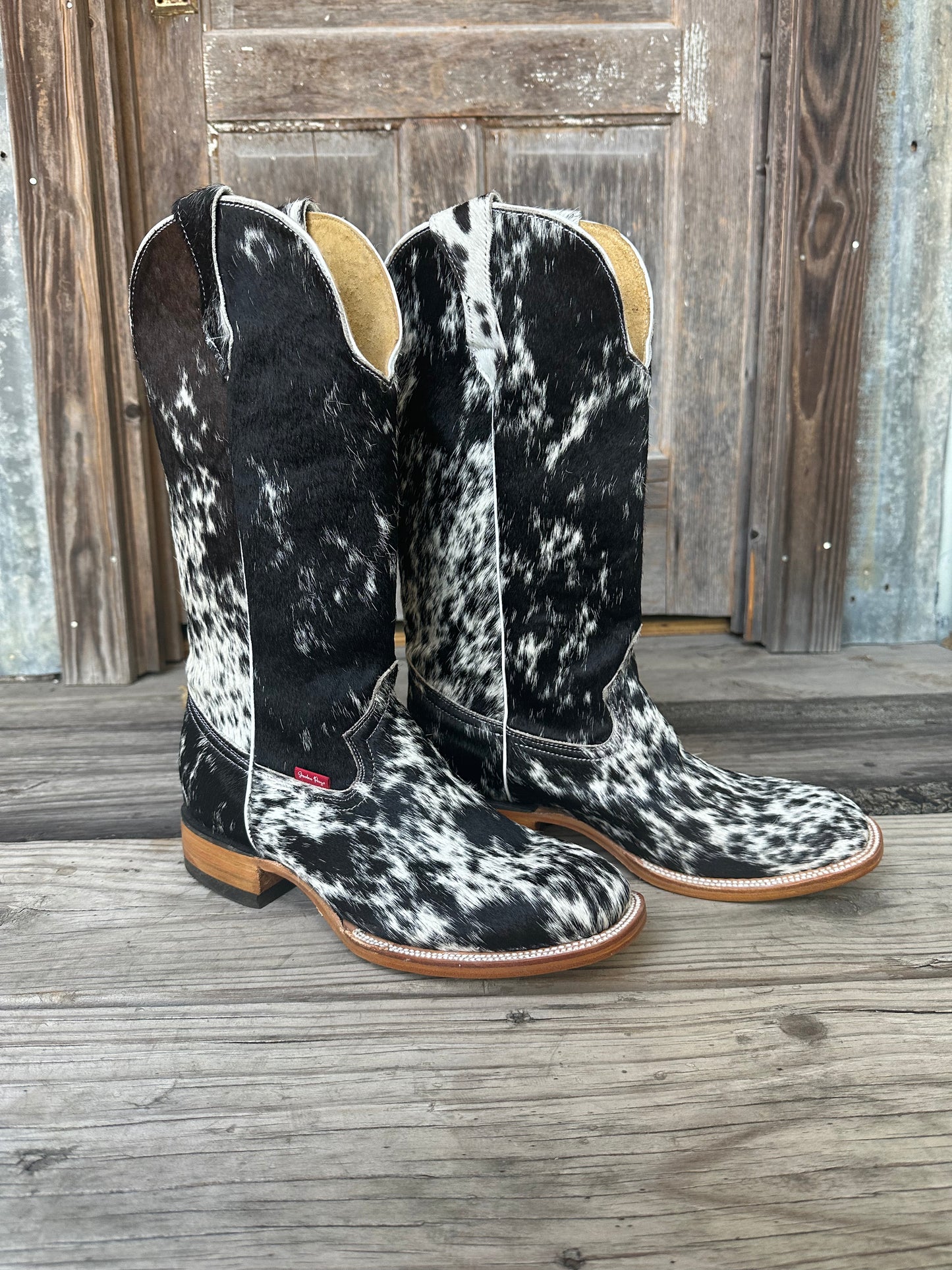 Black & White Speckled Boots Size: 11.5