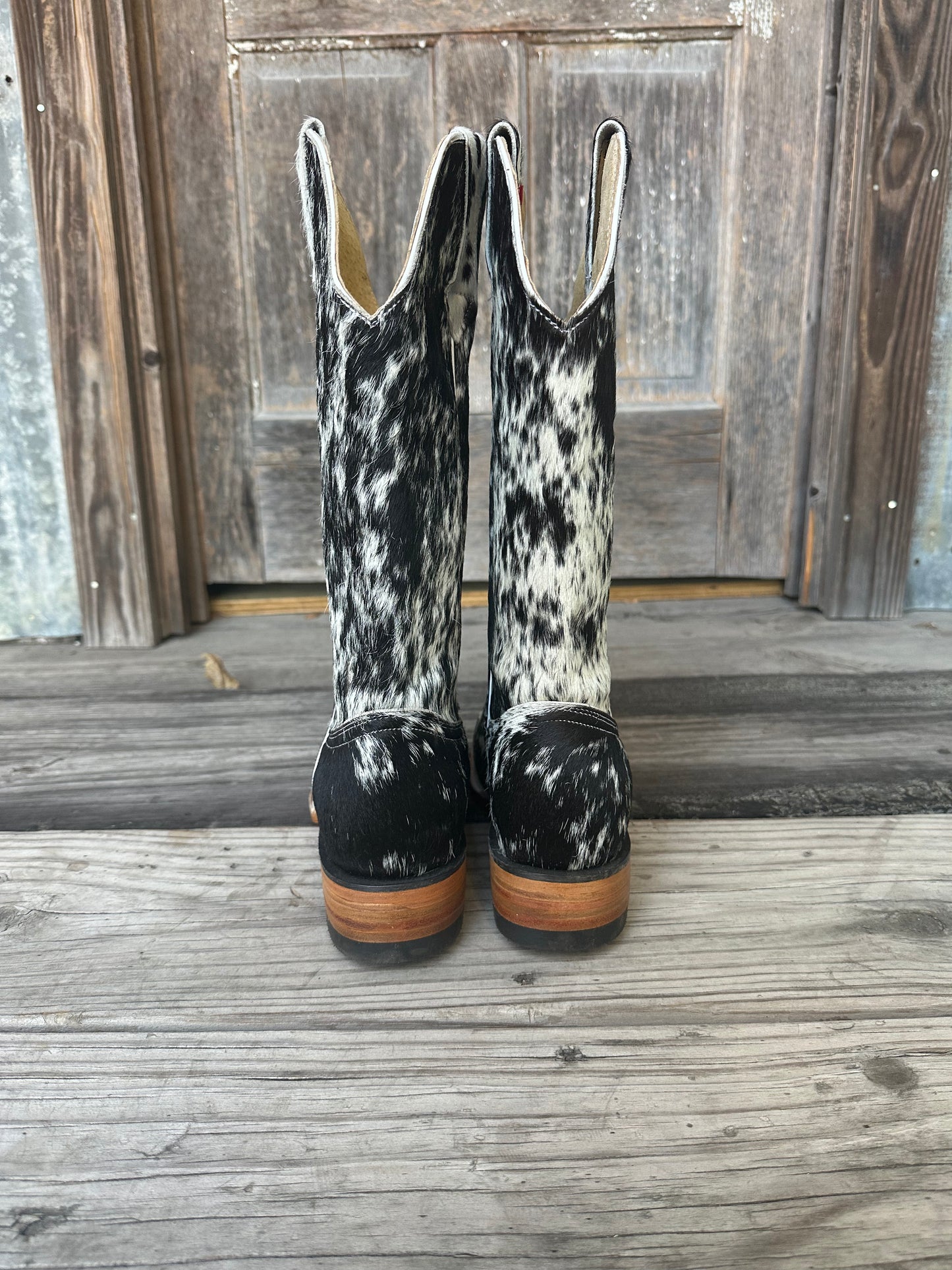 Black & White Speckled Boots Size: 11.5