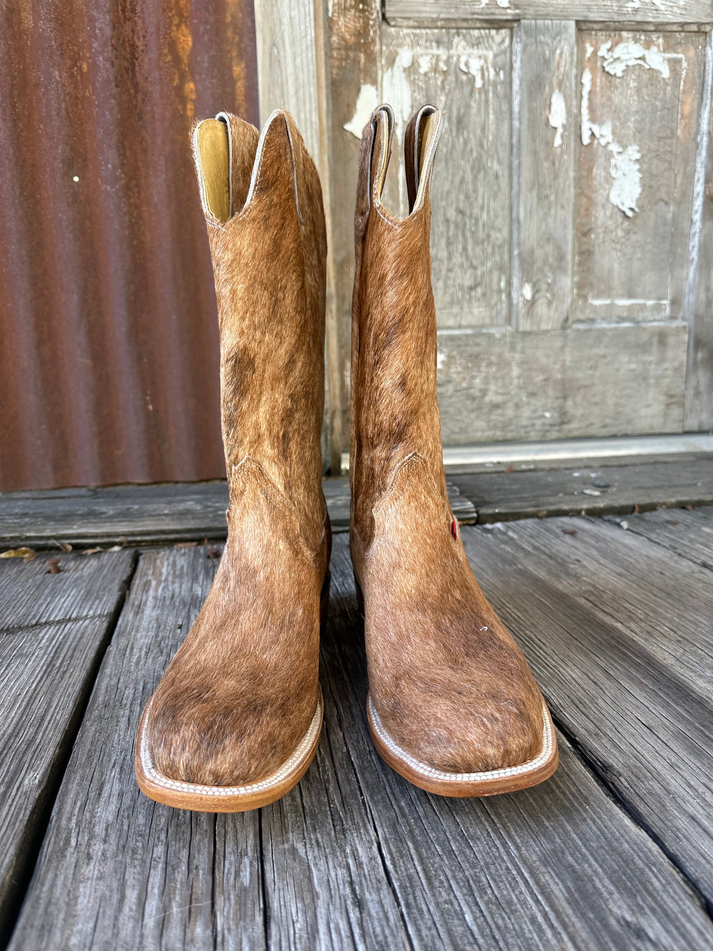 Tan/Light Brindle Boots Size: 12