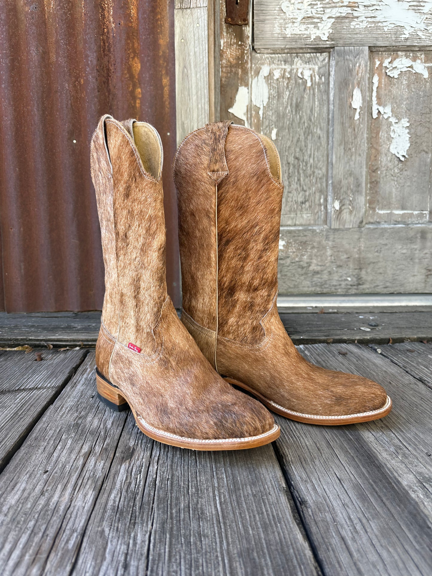 Tan/Light Brindle Boots Size: 12