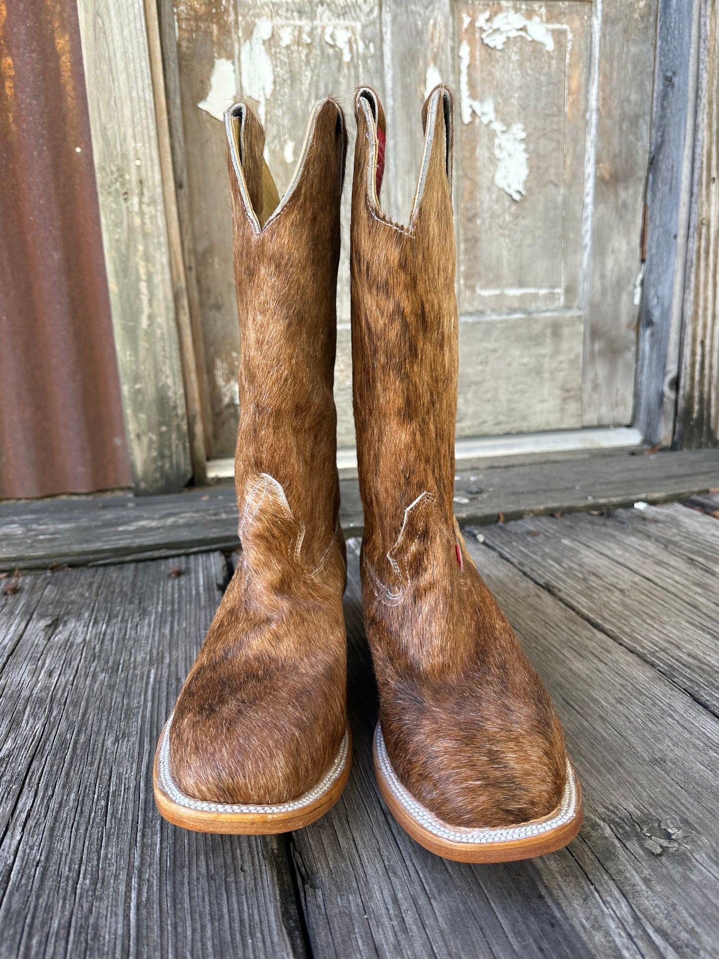 Tan/Light Brindle Boots Size: 13