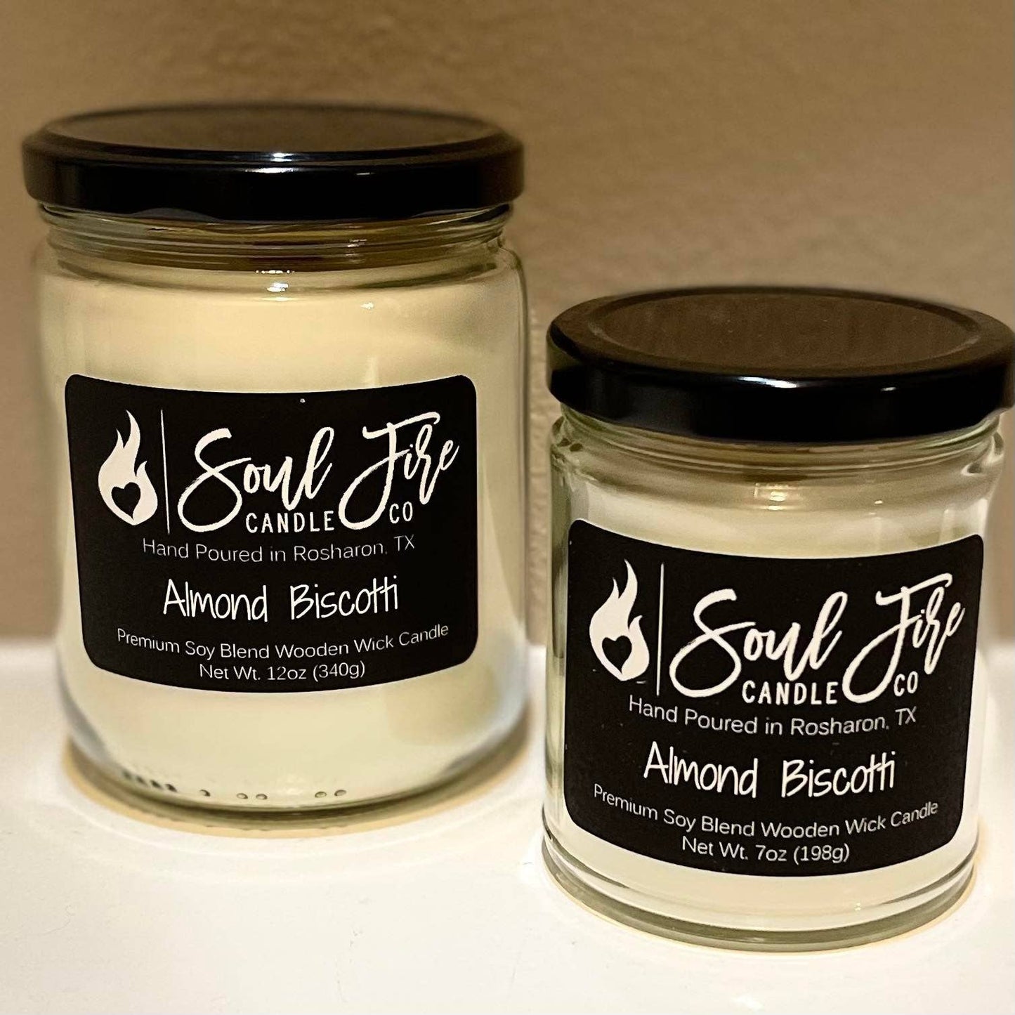 Almond Biscotti Wooden Wick Candle