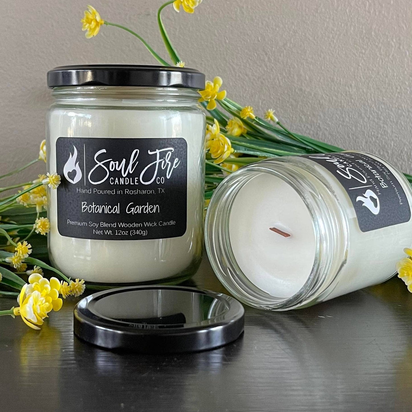 Botanical Garden Wooden Wick Candle