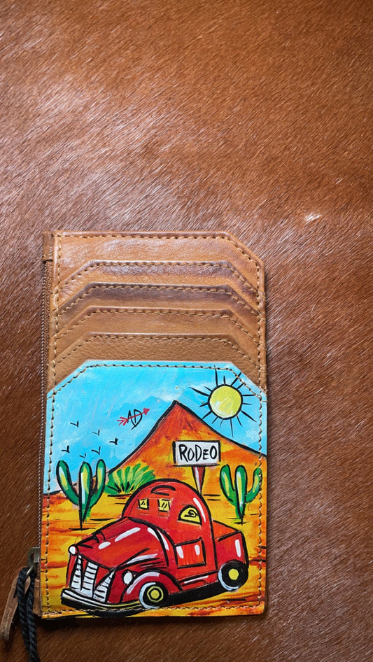 Old Truck Painted Card Holder