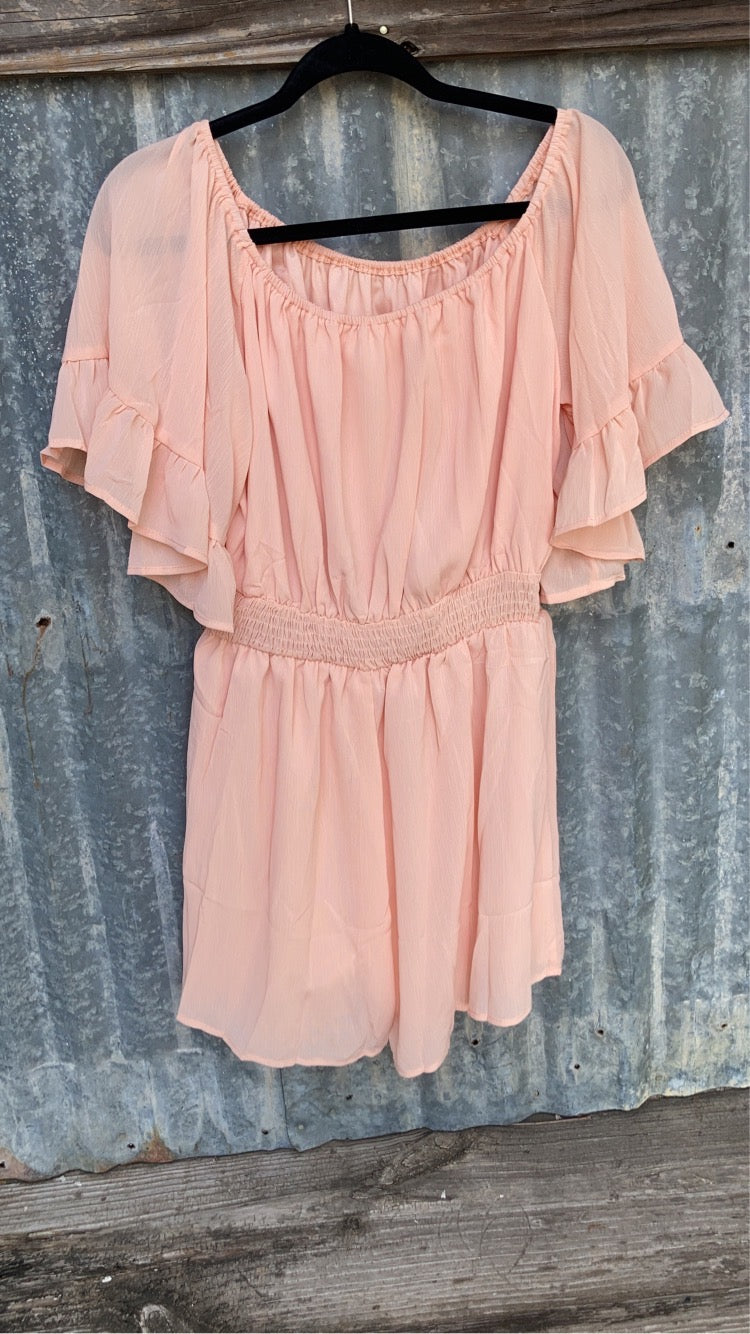 Peach Romper