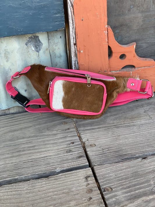 Cowhide Fanny Pack without fringe