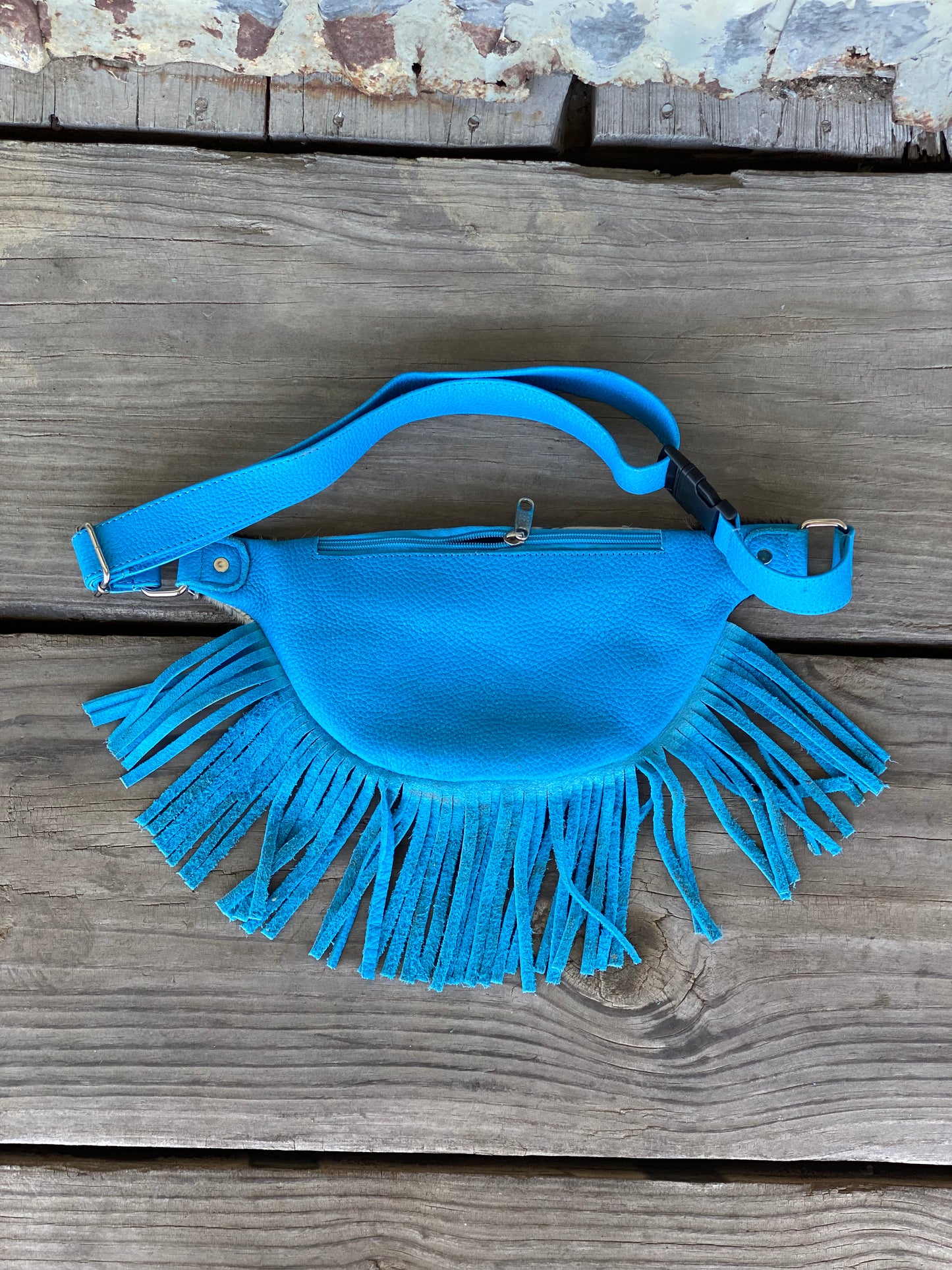 Cowhide Fanny Pack with Fringe