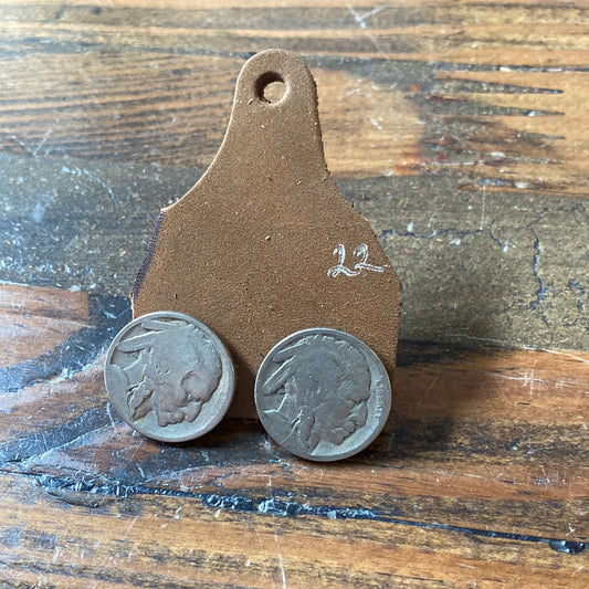 Buffalo Nickel Earringsi